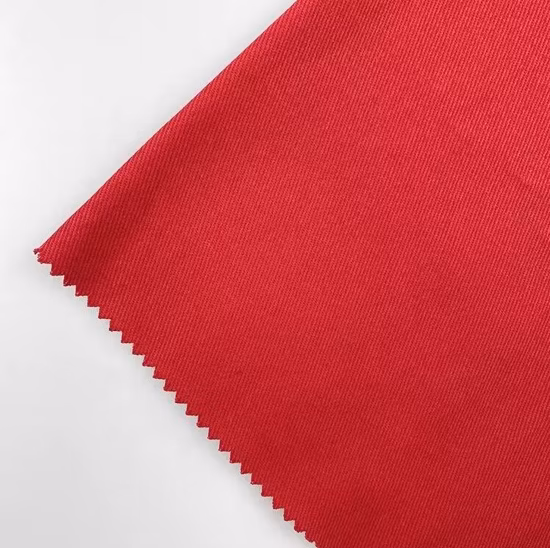 Tissus en denim sergé tissés en coton teint uni, textiles personnalisés pour pantalons pour hommes